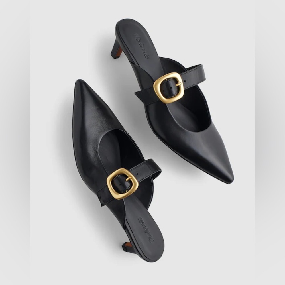 Madewell The Emilie Mule in Leather NX068